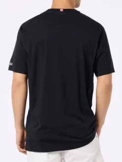 T-shirt da uomo classic fit in jersey di cotone Portofino con ricamo Non ci resta che sbocciare