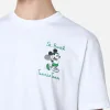 T-shirt da uomo in cotone con stampa e ricamo Topolino | DISNEY SPECIAL EDITION
