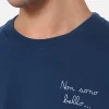 T-shirt da uomo in cotone pesante Arnott con ricamo Non sono bello… piaccio! | VACANZE DI NATALE EDIZIONE SPECIALE