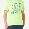 T-shirt da uomo in cotone con stampa Let the Fun Be-Gin