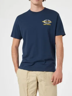 T-shirt da uomo in cotone con stampa Magnum Marine & Saint Barth davanti e dietro | EDIZIONE SPECIALE MAGNUM MARINE