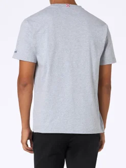 T-shirt da uomo in cotone pesante Arnott con ricamo Col ghiaccio ci faccio lo Spritz | EDIZIONE SPECIALE INSULTI LUMINOSI