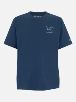 T-shirt da uomo in cotone pesante Arnott con ricamo Non sono bello… piaccio! | VACANZE DI NATALE EDIZIONE SPECIALE