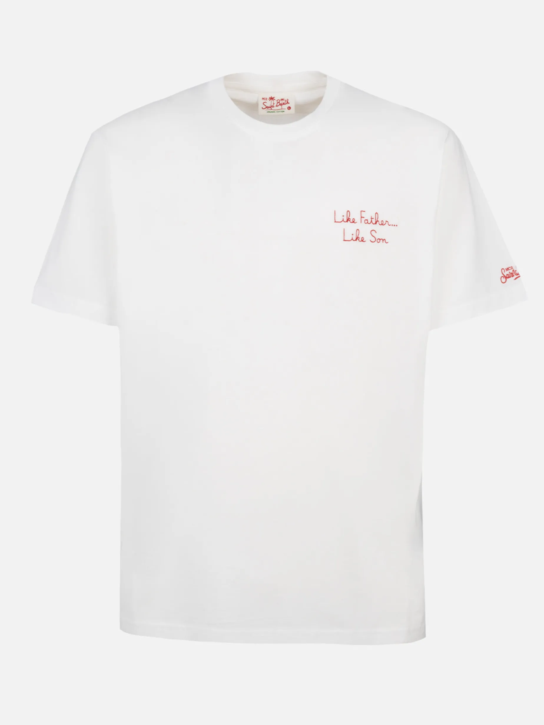 T-shirt da uomo in cotone con ricamo frontale The Simpsons e stampa sul retro | EDIZIONE SPECIALE SIMPSON