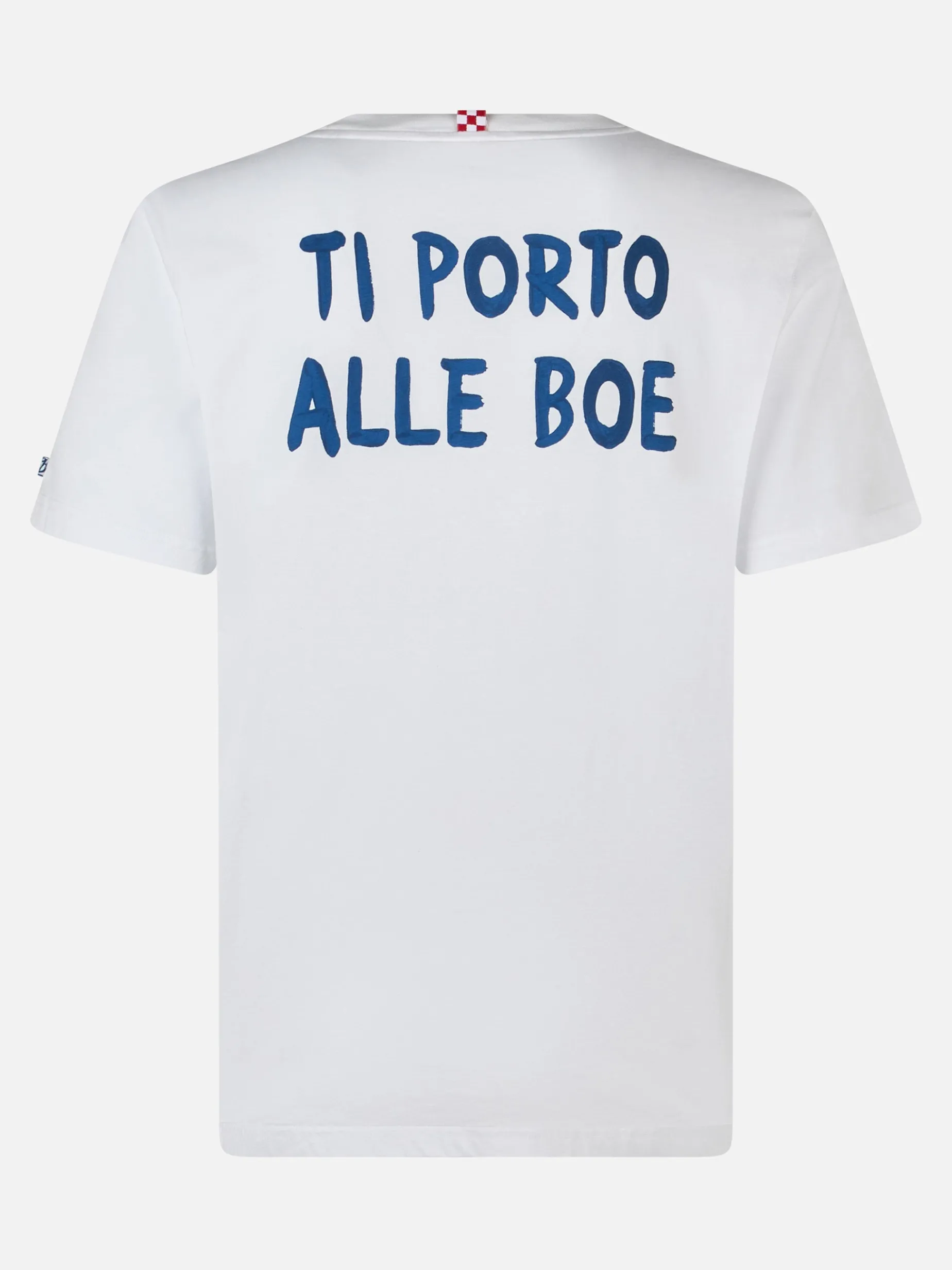 T-shirt da uomo in jersey di cotone vestibilità classica Portofino con stampa ti porto alle Boe | ALLE BOE SPECIAL EDITION