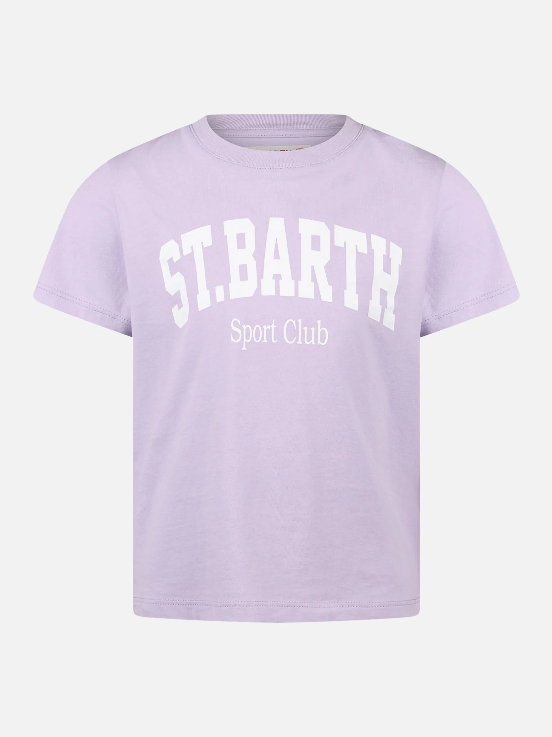T-shirt girocollo da bambina in jersey di cotone Elly con stampa St. Barth