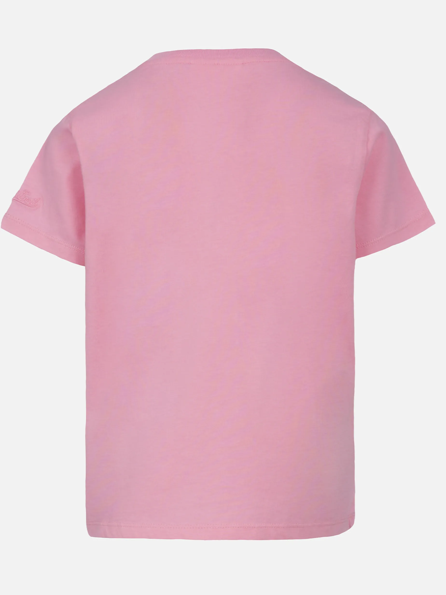 T-shirt girocollo da bambina Elly in jersey di cotone con ricamo Oggi faccio la brava