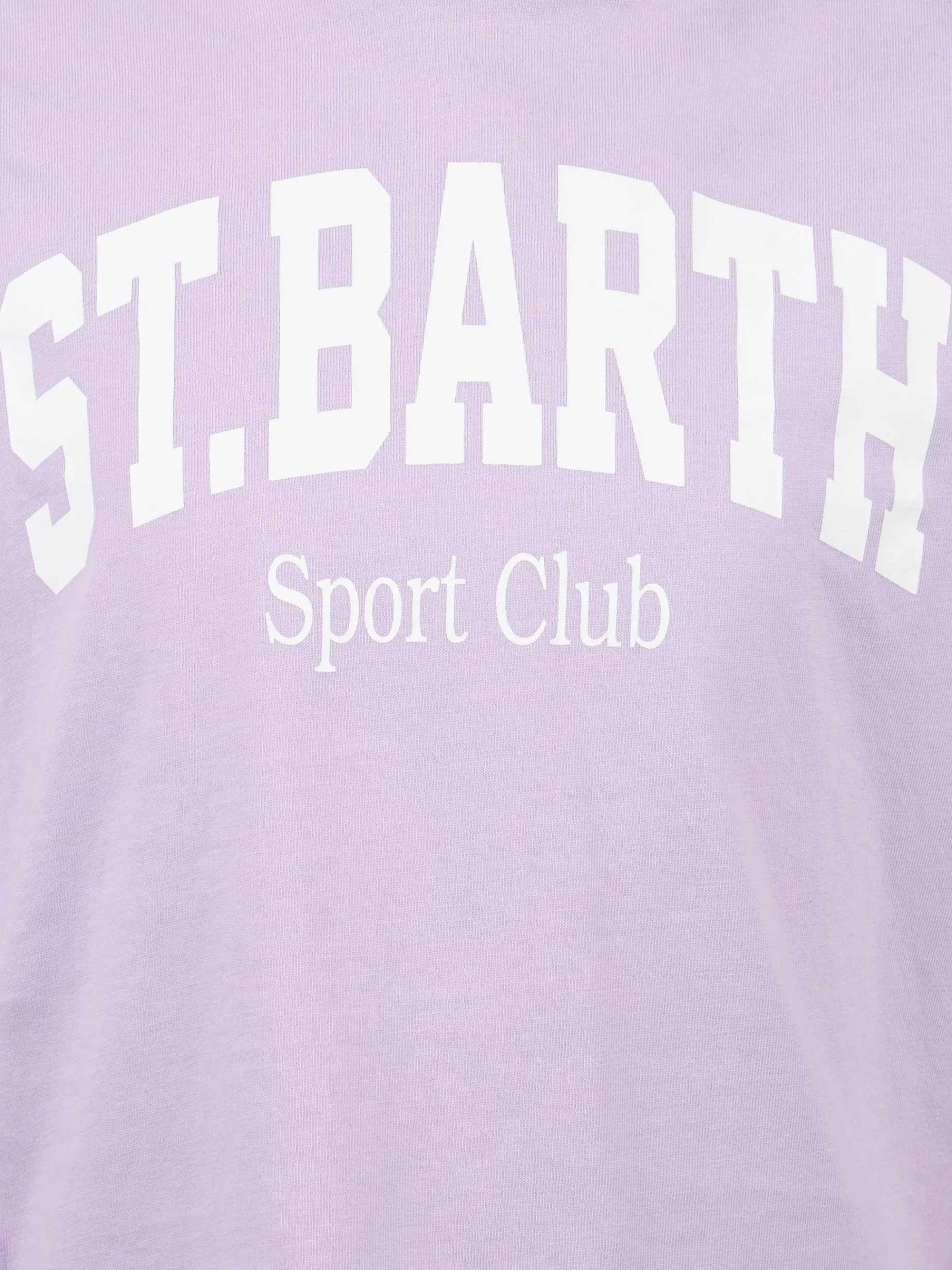 T-shirt girocollo da bambina in jersey di cotone Elly con stampa St. Barth