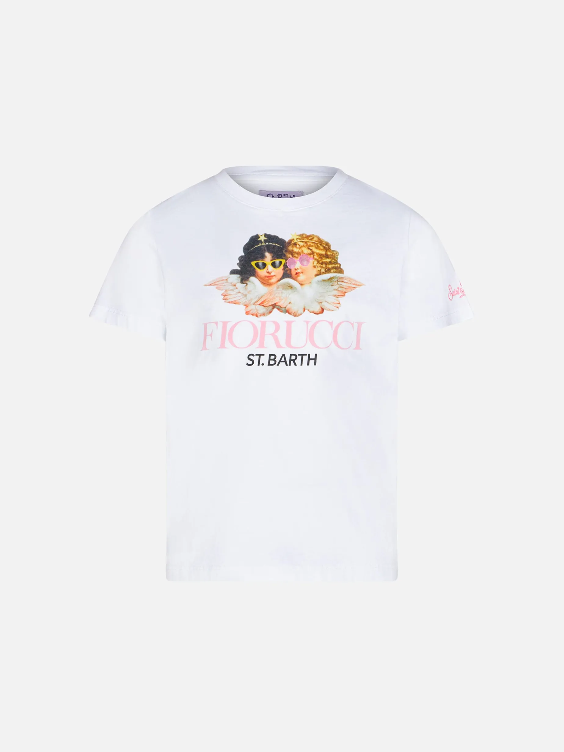 T-shirt girocollo in jersey di cotone Elly da bambina con stampa Fiorucci | FIORUCCI SPECIAL EDITION