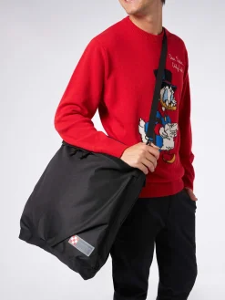 Zaino in tessuto tecnico nero